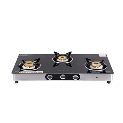 surya gas stove 3 burner glass body price
